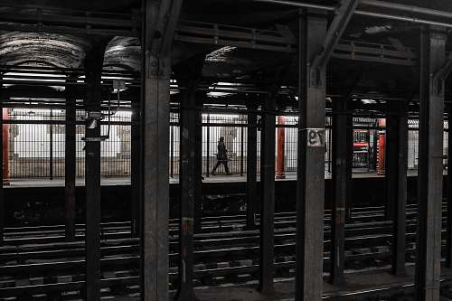 transportation person walking on train station new york