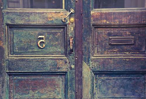entrance brown wooden door door