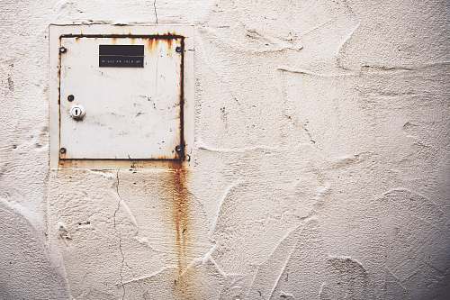 rust white metal wall cabinet san luis obispo