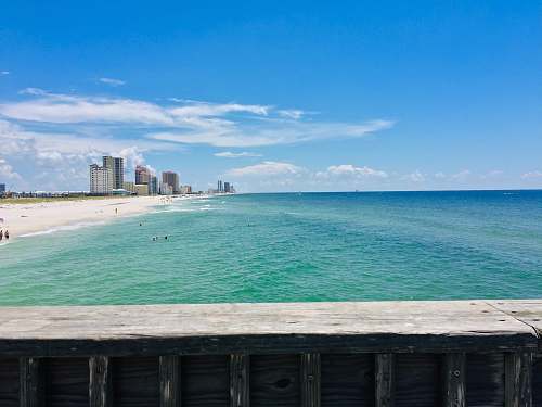 nature blue sea near city buildings under blue sky during daytime ocean