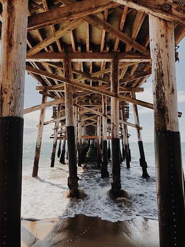 pier brown wooden dock base in body of water photo during daytime dock