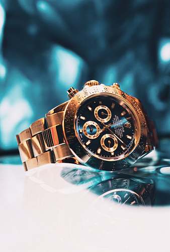 denver gold and black chronograph watch united states