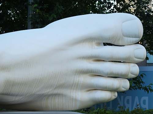 clothing human foot statue hand