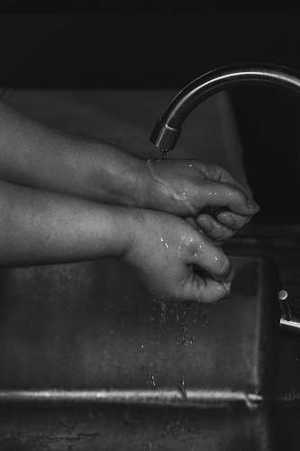 human gray stainless steel faucet grey