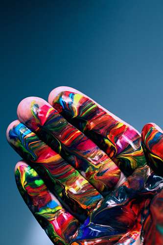 apparel multicolored hand paint art