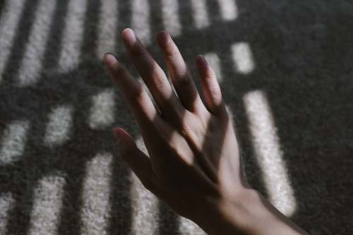 hand left human hand grey