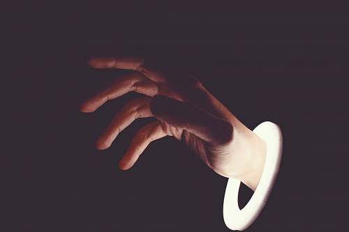 light left human hand ring