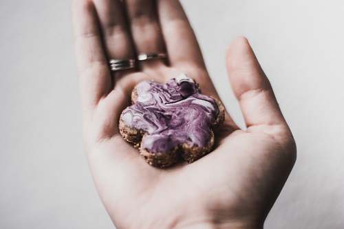 cologne person holding baked cookie germany