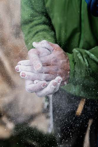 finger person holding his/her hands grey