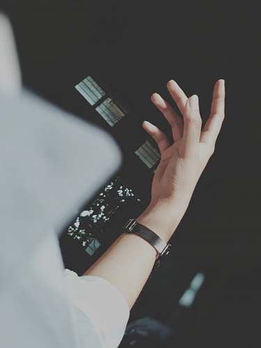 person person wearing black band human