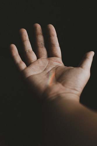 rainbow person's left hand prism