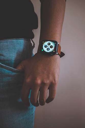 person person wearing smartwatch wristwatch
