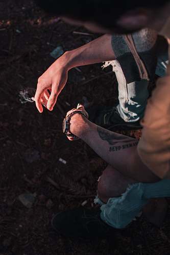 person person wearing watch skin