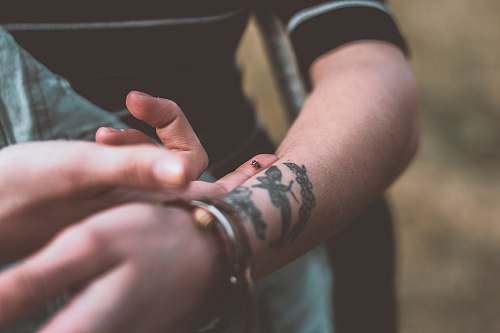 person person with arm tattoos skin