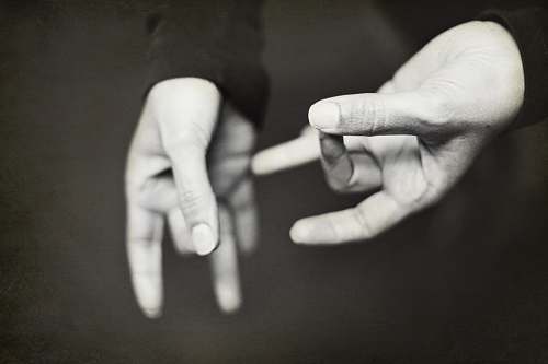 person person's left hand grey