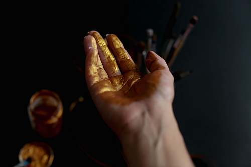 person person's left palm people