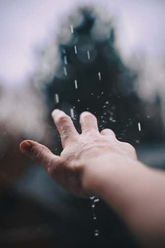 person selective focus photography of person's hand with water hand