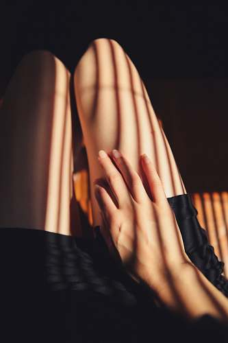 finger black short shorts close-up photography hand