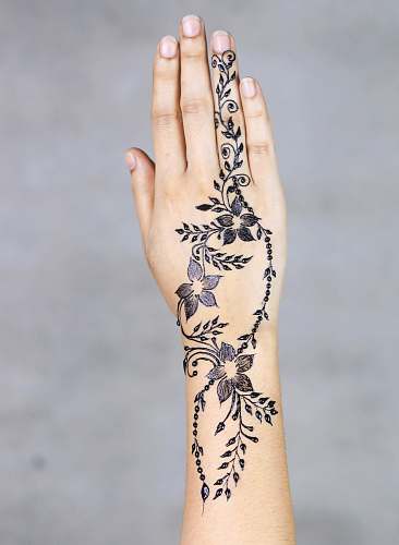 skin flowers hand tattoo tattoo