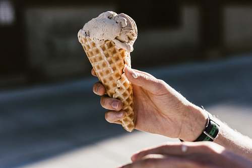 human person holding icecream ice cream