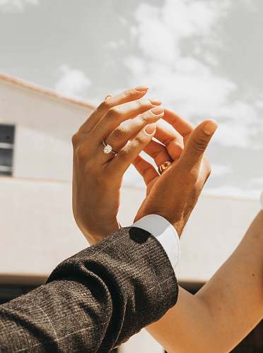 human two hands nearly touching each other finger
