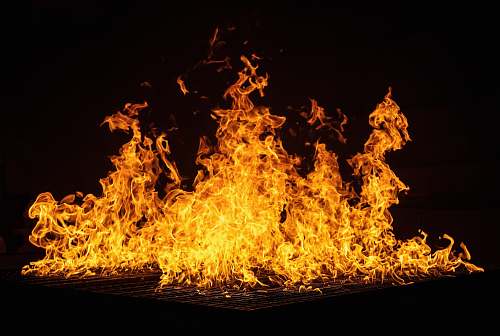flame bonfire hot