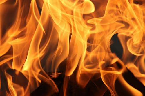 flame orange flame bonfire