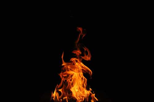 flame red flame human