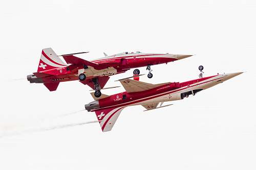 airplane red and white fighting plane transportation