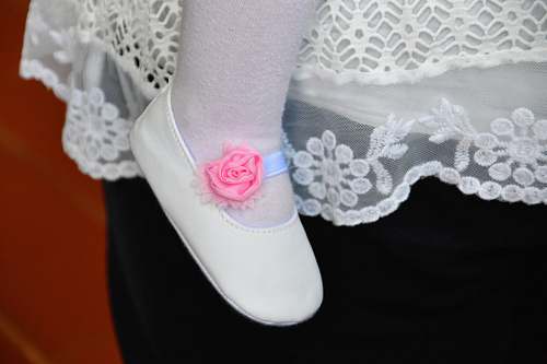 clothing girl wearing pink and white flats lace