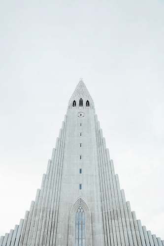 iceland grey concrete cathedral skyscraper
