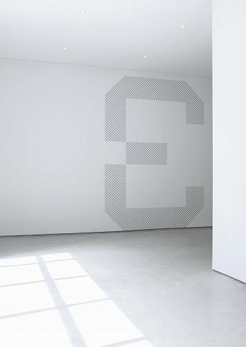 white photo of white concrete wall inside room grey