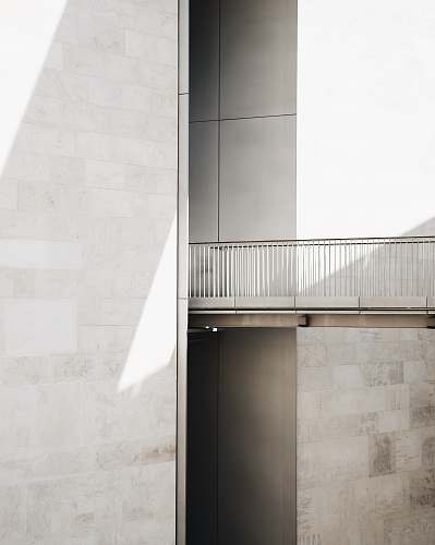 white white concrete bridge grey
