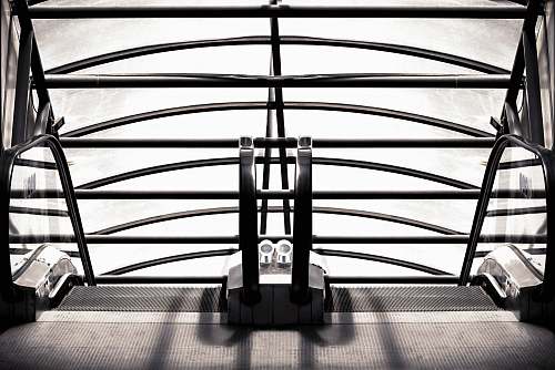 handrail black metal frame furniture