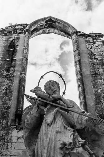 human angel statue person