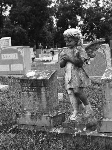 tomb angel statue tombstone