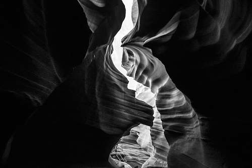 person Antelope Canyon grayscale photography human
