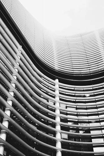 grey architectural photography of white building london