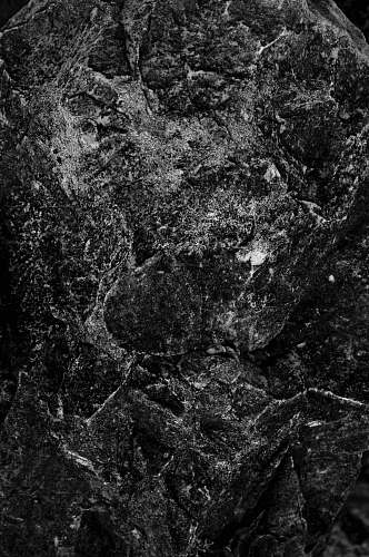 rock black and white abstract painting ground