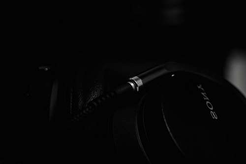 headset black Sony device electronics