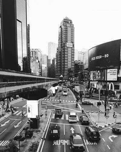 road car travelings intersection