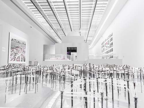 grey empty building interior indoors
