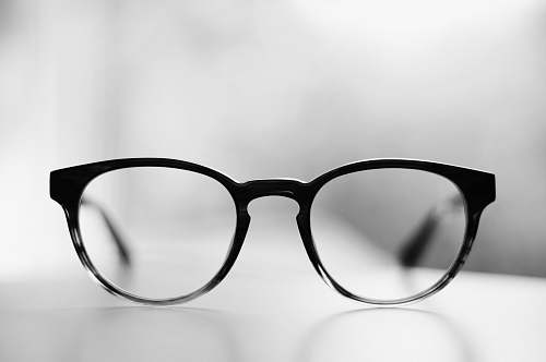 glasses eyeglasses with black frames black