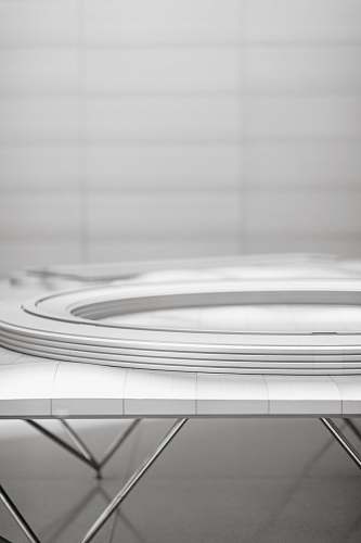 text glass plates on table white