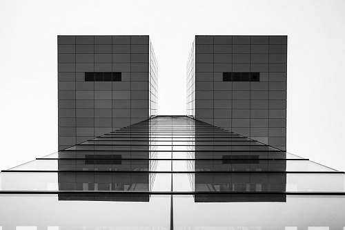architecture gray scale photo of building building