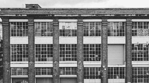 grey grayscale architectural photography of building leicester