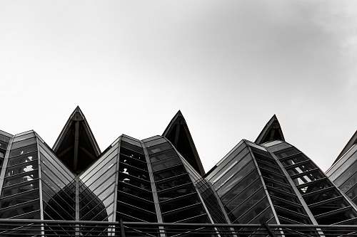 architecture grayscale photo of glass building valencia
