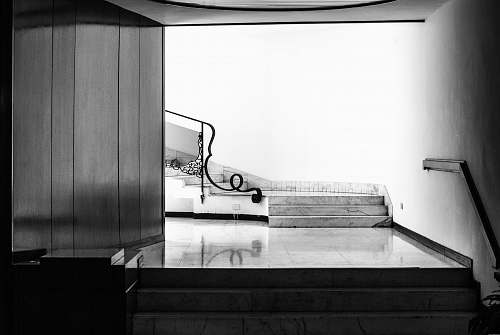 milan grayscale photo of staircase italy