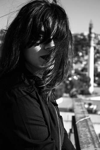 apparel grayscale photo of woman clothing