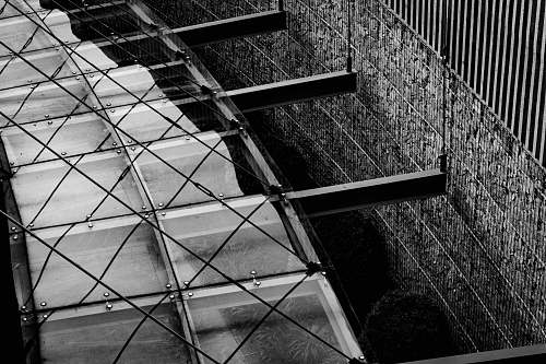 railing grayscale photography of fence banister